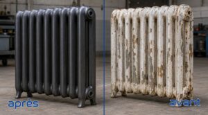 Décapage et désembouage radiateur en fonte
