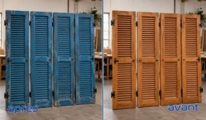 decapage thermique volets persiennes